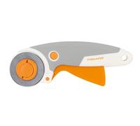 Fiskars Trigger Rotary Cutter, With Blade, 45 mm, For Right and Left-handed Users, Orange/White/Grey, 1003910