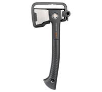 Fiskars Ultra Universal Axe U14, compact all-purpose axe for the garden and outdoors, ToughCoat coating, optimised balance, carbon steel blade/FiberComp handle, 35.5 cm, black, 1086010