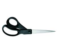 Fiskars universal scissors, length: 21 cm, quality steel/plastic, Essential, black, 1023817