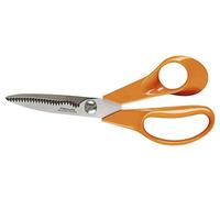 Fiskars Universal Scissors S92, Length: 18 cm, Stainless steel blade/plastic handles, Classic, Orange, 1000555 FSK111030