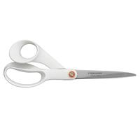 Fiskars Universal Scissors, Total Length: 21 cm, Steel/Synthetic Material, Functional Form, White, 1020412