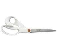 Fiskars Universal Scissors, Total Length: 24 cm, Steel/Synthetic Material, Functional Form, White, 1020414