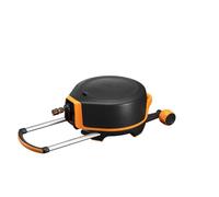 Fiskars Waterwheel XL with Wheels, All-Inclusive Watering Set, 27 m Total Reach, Automatic Rolling, Garden Hose in Universal Size (Diameter 13 mm), Universal Tap Connector, X-Series, 1067548