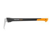 Fiskars WoodXpert XA22 Sappie, Length: 78 cm, Hardened Steel Blade/Fiberglass Resistant Handle, Storage and Transport Case Included, Black/Orange,