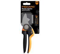 Fiskars Bypass Gardening Shears M, X-Series PowerGear, P921, with Rolling Handle, For Fresh Branches and Twigs, Non-Stick Coated, Stainless Steel