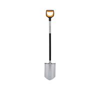 Fiskars gardener's spade for hard, stony soils, pointed, length: 120 cm, reinforced boron steel blade, black/orange, Xact, 1066729