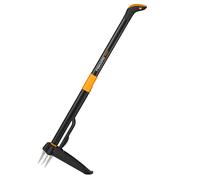 Fiskars Xact Weed Puller, Length: 1 m, Stainless Steel Handle/Plastic Handle, Black/Orange, 1020126