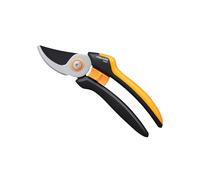 Fiskars Bypass Gardening Shears M, X-Series PowerGear, P921, with Rolling Handle, For Fresh Branches and Twigs, Non-Stick Coated, Stainless Steel