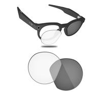 Fiskr Nonpolarized Lenses Replacement Compatible with Oakley Meta HSTN OW8002 51mm Sunglasses, Impact Resistant & Perfect Fit - Photochromic Clear to Gray