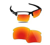 Fiskr Polarized Lenses Replacement Compatible with Oakley Flak 2.0 XXL OO9488 Sunglasses, Impact Resistant & Perfect Fit, Fire Red, One Size
