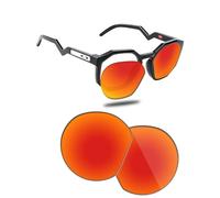Fiskr Polarized Lenses Replacement Compatible with Oakley HSTN OO9464 50mm Sunglasses, Impact Resistant & Perfect Fit - Fire Red