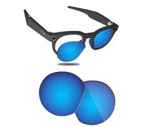 Fiskr Polarized Lenses Replacement Compatible with Oakley Meta HSTN OW8002 51mm Sunglasses, Impact Resistant & Perfect Fit - Ice Blue