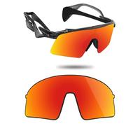 Fiskr Polarized Lenses Replacement Compatible with Oakley Stunt Wing OO9519 Sunglasses, Impact Resistant & Perfect Fit, Fire Red, One Size