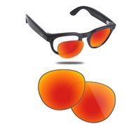 Fiskr Polarized Lenses Replacement Compatible with Ray-Ban Meta Headliner RW4013 (Gen 2) 50mm AI Glasses, Impact Resistant & Perfect Fit - Fire Red