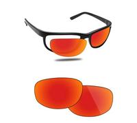 Fiskr Polarized Lenses Replacement Compatible with Ray-Ban RB2027 62mm Sunglasses, Impact Resistant & Perfect Fit - Fire Red