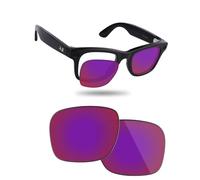 Fiskr Replacement Lens Compatible with Ray-Ban Meta Wayfarer RW4012 (Gen 2) 50mm AI Glasses, Impact Resistant & Perfect Fit, Violet Red, One Size