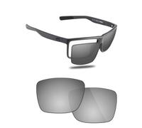 Fiskr Replacement Lenses Compatible with Costa Del Mar Rinconcito 06S9016 60mm Sunglasses, Impact Resistant & Perfect Fit, Metallic Silver, One Size