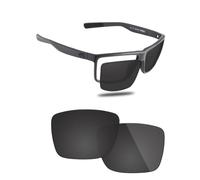 Fiskr Replacement Lenses Compatible with Costa Del Mar Rinconcito 06S9016 60mm Sunglasses, Impact Resistant & Perfect Fit, Classic Black, One Size