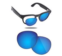 Fiskr Replacement Lenses Compatible with Ray-Ban Meta Headliner RW4009F 51mm Smart Glasses, Impact Resistant & Perfect Fit, Ice Blue, One Size