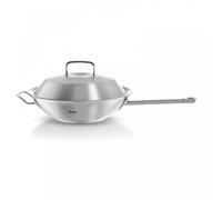 Fissler 30cm wok original-profi collection stainless steel with metal lid...
