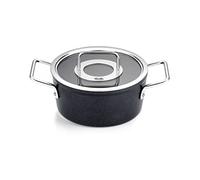 Fissler Adamant/Aluminium Saucepan (Diameter 20 cm, 2.7 L) Pots Coated with Glass Lid Non-Stick Induction Anthracite