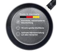 Fissler Adamant Comfort Aluminium Frying Pan (24 cm) Non-Stick Scratch Resistant Induction Black