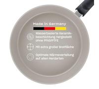 Fissler Ceratal Comfort/Aluminium Frying Pan Made Without PFAS/PTFE, Ceramic-Coated (Diameter 20 cm) Ceramic Frying Pan Non-Stick - Induction, Grey