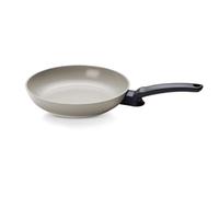 Fissler Ceratal Evo Classic Frying Pan Diameter 26 cm Warm Grey - Ceramic Pan Made Without PFAS/PTFE, Water-Based Non-Stick Coating, Ergonomic Handle, Induction, Made in Germany
