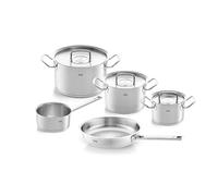 Fissler Original-Profi Collection, 5-Piece Stainless Steel Saucepan Set, pots with Metal lids (3 saucepans, 1 Frying pan Without Coating, 1 pan Without lid) - Suitable for Induction