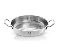Fissler Original-Profi Collection Stainless Steel Serving Pan Diameter 28 cm 3.0 litres Round Roasting Dish High Rim Uncoated Induction,Silver,084-388-28-100/0