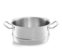 Fissler Original-Profi Collection Stainless Steel Steamer, Diameter 28 cm, Steamer Attachment, Perforated Basket, Induction