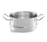 Fissler Original Profi Collection Stainless Steel Steamer Insert Diameter 20 cm Induction Steamer Perforated Induction Steamer Silver
