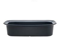 Fissler P506183 39 cm Large 4.1 L Stoneware Roasting Dish, Baking, Serving Dish, Casserole, Lasagne Pan, Dishwasher, Microwave, Oven and Freezer Safe, Stackable, Matte Glaze Finish, Navy