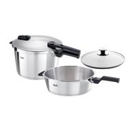 Fissler Pressure Cooker VItaquick Premium 8L +4L Sets Plus Glass Lid Germany