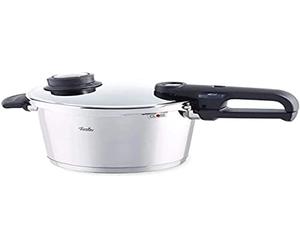 Fissler Pressure Cooker with Steamer Insert and Tripod, Suitable for All Hob Types Including Induction, Stainless Steel, Capacity: 4.5 L, Diameter: 22 cm, Vitavit Premium