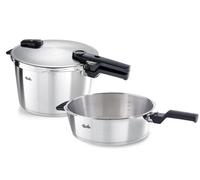 Fissler Vitaquick Premium Set 4-piece: 4L frying pan + 8L pressure cooker