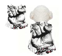 Fist Chain Brotherhood M Pet Apparel for Small Dogs-Cute Summer Outfit for Puppy, Soft Breathable Pet Clothes for Cat