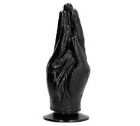 FIST FISTING SEX TOY All Black Flexible Soft Hand Dildo Firm Sex Lesbian Anal
