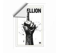Fist of Rebellion Typography Unframed Wall Art Print A2 (59.4×42cm), Wall Decor for Living Room, Bedroom, Office & Home, Art Gift