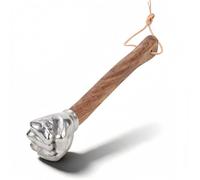 Fist Shape Hammer Stainless Steel with Wood Handle, Creative Design All Purpose Hammer, Lightweight and Sturdy, Small Chipping Hammer for Construction, Gardening, Household Use (Fist Head)