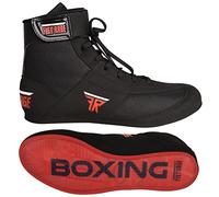 FISTRAGE Leather Kickboxing Shoes Martial Arts Master Training Mesh Unisex Pro for Men and Teenagers Real Boots Lightweight Black Boxing Shoes for Adults Black Low Top 11.5 Women/10, Black Low top