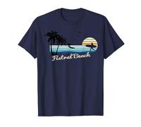 Fistral Beach Cornwall surfer and surfing girl retro sunset T-Shirt