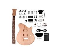 Fistrock DIY Electric Guitar Kit Beginner Kit 6 String Right Handed with Mahogany Body Hard Maple Neck Rosewood Fingerboard Black Hardware Build Your Own Guitar.