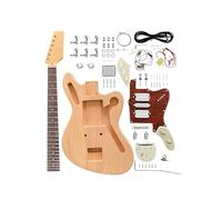Fistrock DIY Electric Guitar Kit Beginner Kit 6 String Right Handed with Mahogany Body Mahogany Neck Rosewood Fingerboard Chrome Hardware Build Your Own Guitar.