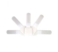 Fisual Adhesive Cable Ties White 10 Pack