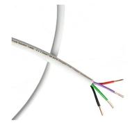 FISUAL Bi Wire Speaker Cable for HiFi Studio Grade White 10m | 4 x 2.5mm OFC conductors, soft-feel PVC jacket for flexibility, 10mm diameter is easy to conceal