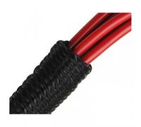 Fisual Black Expandable Self Closing Silent Cable Tidy Wrap 19mm - Price Per Metre