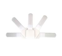 FISUAL Chunky Reuseable Hook & Loop Cable Ties Wraps (Adhesive 10 Pack, White)