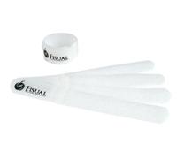 Fisual Chunky White Reuseable Hook & Loop Cable Ties Wraps - 20 Pack