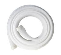 Fisual Expandable Zip Up Cable Tidy White 2m
